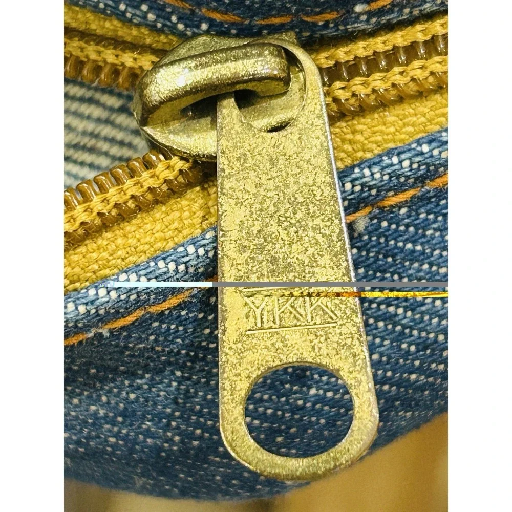 Vintage 1960's - 70's Levi's Orange Tab Denim Jean Travel Duffle Messenger Bag